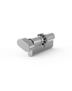 Wkładka profilowa GERDA EVO ZG55/40 Tedee Ready z pokrętłem po stronie 55mm, VARIANT AB, 3 klucze montażowe, nikiel satyna