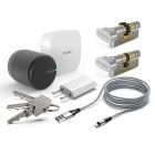 Zamek inteligentny- zestaw tedee PRO grafitowy z bridgem i wkładką EXXO (5 kluczy)