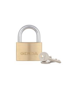 Kłódka pałąkowa GERDA BRASS LINE S60 mosiądz