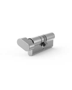 Wkładka profilowa GERDA EVO G45/30 wkładka z gałką po stronie 45mm, na podany kod, nikiel satyna