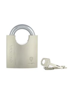 Kłódka pałąkowa GERDA SECURE wzmocniona z chronionym pałąkiem S70 nikiel satynowy