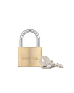 Kłódka pałąkowa GERDA BRASS LINE S40 mosiądz system jednego klucza - grupa 2