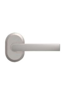 Szyld BLOK, klamka jednostronna - grubość 60 mm, anoda srebrna