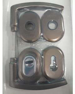 Komplet oszyldowania BLOK , klamka-klamka do drzwi o grubości max. 60mm, oliwka