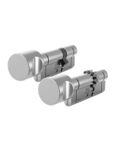 Zestaw dwóch wkładek PRO SYSTEM X  ZG55/45 + G55/45 w systemie 1-go klucza, pokrętła po stronie 55mm, nikiel satynowy