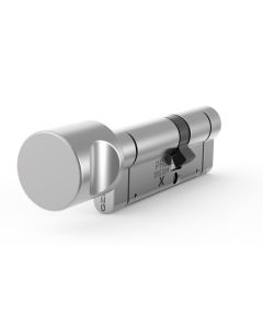 Wkładka profilowa GERDA PRO SYSTEM X G30/45 wkładka z gałką po stronie 30mm, w systemie 1-go klucza, nikiel satyna