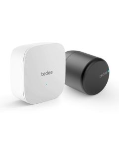 Zamek inteligentny- zestaw tedee GO2 grafitowy z bridgem