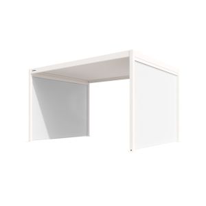 Roleta ZIP SCREEN biała 3m do pergoli Gerda Soleo