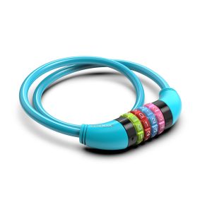 Zapięcie rowerowe szyfrowe pętla, mix kolorów BABY GERDA CODE FLEX 650/8C 