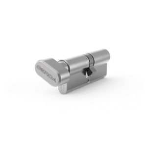 H Plus G45/55 wkładka z gałką po stronie 45mm, nikiel satyna