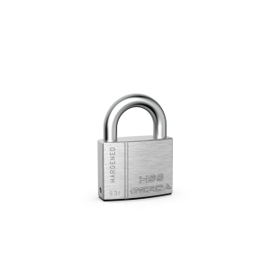 Kłódka pałąkowa HSS 531 kłódka pałąkowa, system 1go klucza, nikiel satyna 