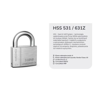 Konfigurator kłódek pałąkowych GERDA HSS