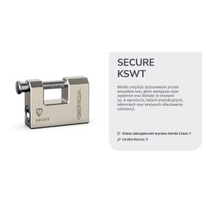 Kłódka trzpieniowa GERDA SECURE wzmocniona