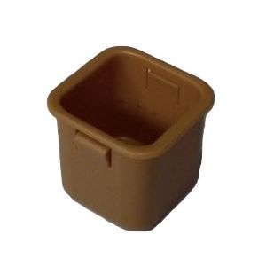 Osłona otworu rygla do ościeżnicy PREMIUM brąz, do drzwi GERDA produkowanych od roku 2020 - pod rygle  fi16 mm