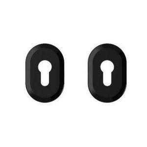 Szyldy GERDA BLOK bez ochrony wkładki, do drzwi o grubości max. 69 mm, anoda czarna