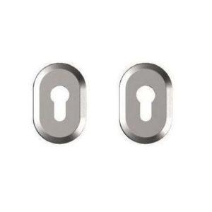 Szyldy BLOK bez ochrony wkładki, do drzwi o grubości max. 69 mm, anoda srebrna