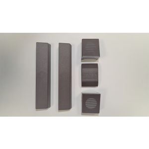 Komplet zaślepek plastikowych do zamaka ZX TYTAN, brąz