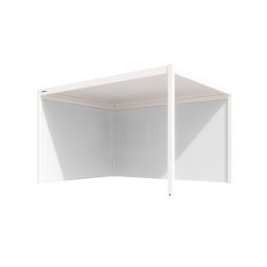 Roleta ZIP SCREEN biała 4m do pergoli Gerda Soleo