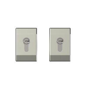 Szyld GERDA BERGEN bez ochrony wkładki, do drzwi o grubości max. 75 mm, anoda platyna