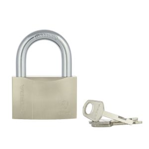 Kłódka pałąkowa GERDA SECURE wzmocniona S70 nikiel satynowy