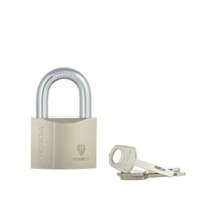 Kłódka pałąkowa GERDA SECURE wzmocniona S50 nikiel satynowy