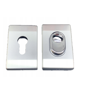 Szyld GERDA BERGEN TW300, do drzwi o grubości max. 60 mm z ochroną wkładki, anoda srebrna