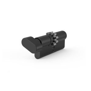 Wkładka profilowa GERDA EVO ZG55/35 wkładka zębatka i pokrętłem po stronie 55 mm, czarny mat