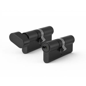 Zestaw wkładek EVO 45/50 + G45/50, dwie wkładki w systemie 1-go klucza z bezpiecznym sprzęgłem, czarny mat
