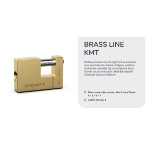 Konfigurator kłódki trzpieniowej GERDA BRASS LINE