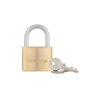 Kłódka pałąkowa GERDA BRASS LINE S40 mosiądz system jednego klucza - grupa 8
