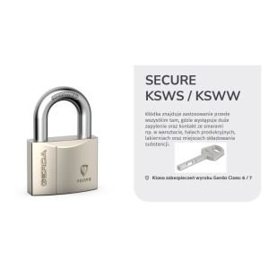 Konfigurator kłódki wzmocnionej GERDA SECURE w systemie 1-go klucza