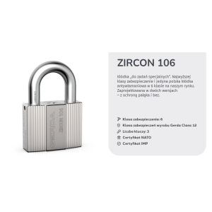 Kłódka pałąkowa GERDA ZIRCON