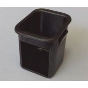 Osłona otworu rygla do ościeżnicy z okienkiem - kolor antracyt 