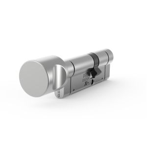 Wkładka profilowa GERDA PRO SYSTEM X+ G50/70 z pokrętłem po stronie 50mm, nikiel satynowy - Tedee ready
