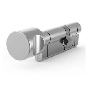 Wkładka profilowa GERDA PRO SYSTEM X G55/45 wkładka z gałką typ-B, w systemie 1-go klucza, nikiel satyna