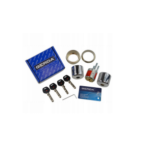 Wkładka cylindryczna GERDA RIM 6000 S - do drzwi otwieranych na zewnątrz - chrom/satyna