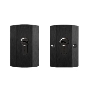 Szyldy dodatkowe PRAGA, do drzwi o grubości max. 75 mm bez ochrony wkładki, anoda czarna