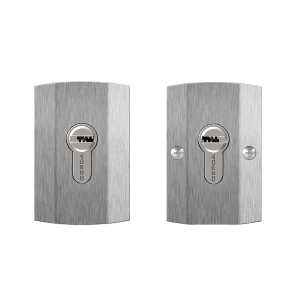 Szyldy dodatkowe PRAGA, do drzwi o grubości max. 60 mm, bez ochrony wkładki, anoda srebrna