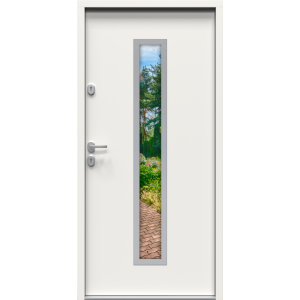 Drzwi SELECT HANOVER 5 (NS5) 90E Białe z szybą mira star