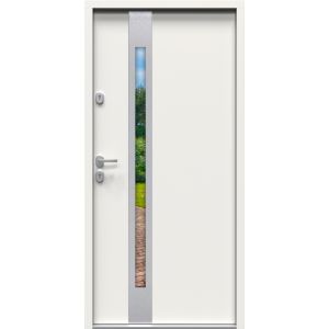 Drzwi SELECT MILANO 8 (NS1B) 90E Białe z szybą mira star