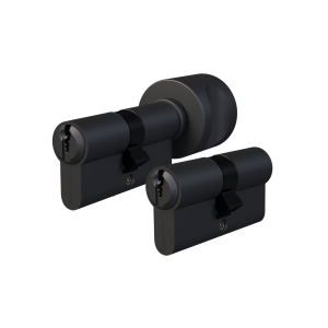 VITA 45/50 + G45/50 zestaw dwóch wkładek w systemie 1-go klucza z bezpiecznym sprzęgłem, WARIANT AB (5+2), nikiel czarny