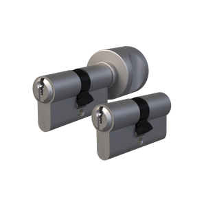 VITA 45/55 + G55/45 zestaw dwóch wkładek w systemie 1-go klucza, z bezpiecznym sprzęgłem, WARIANT AB (2+5), nikiel