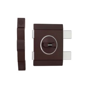 Zamek GERDA TYTAN ZX prawy brąz (klucze GT8/85mm)