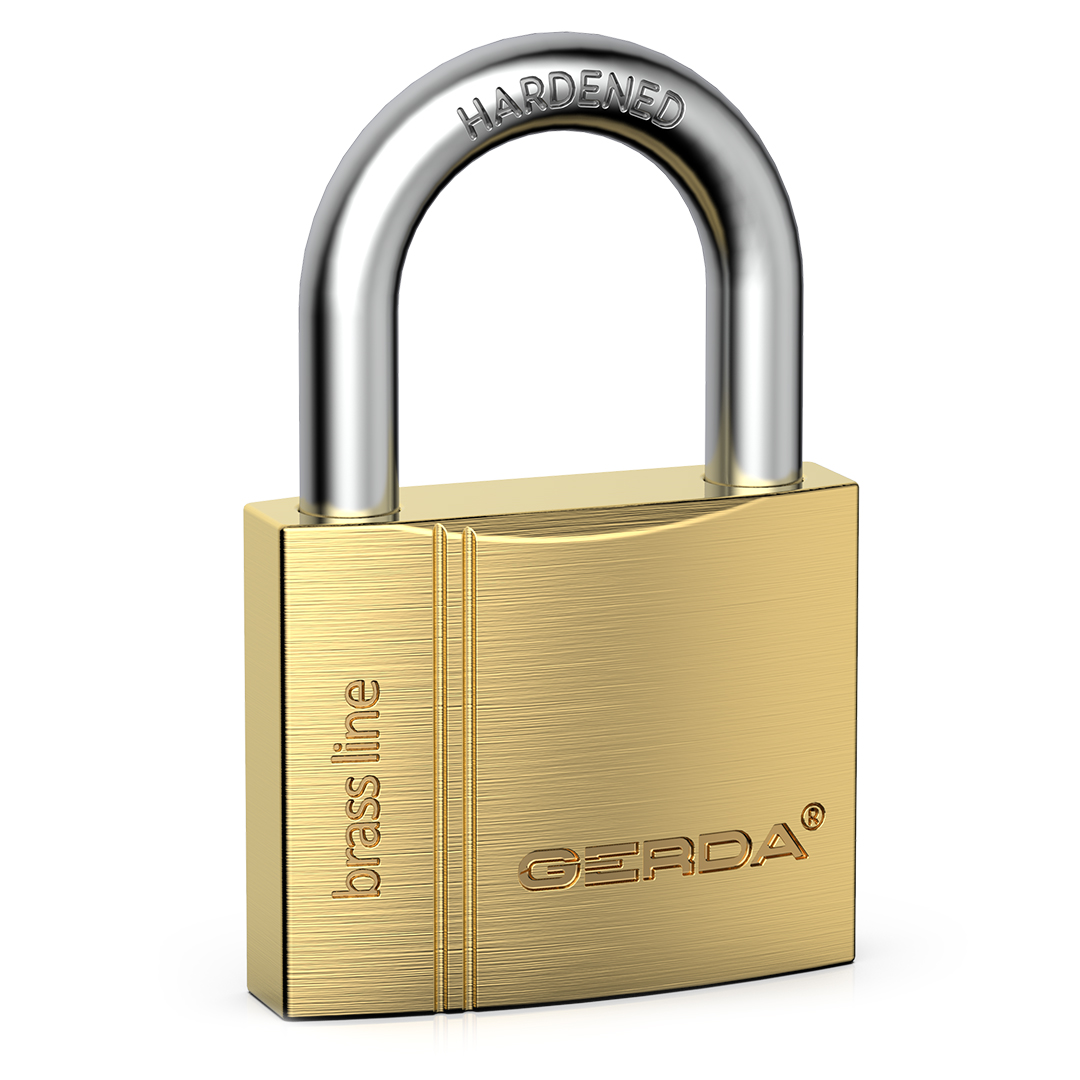 Burnish Brass Gerda High Quality Surface Mounted Door Lock 4 Keys ZG200S Colour 