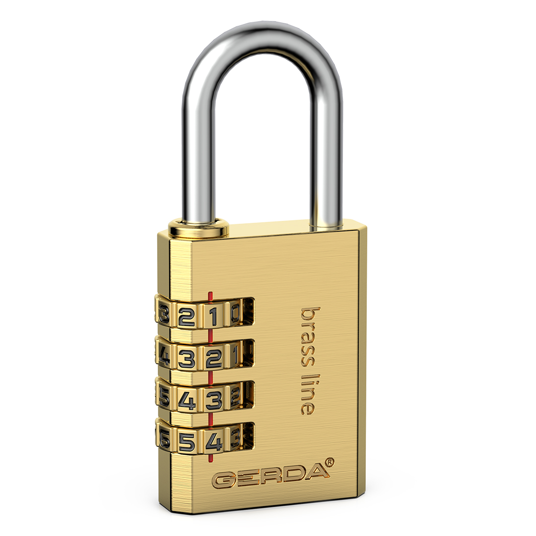 BRASS LINE padlock (with combination)