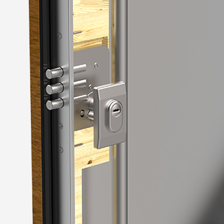 <p style="text-align: center;"><strong>Additional lock</strong></p>
<p style="text-align: center;">Additional 3-bolt lock, class 6 GERDA ZW 500.</p>
