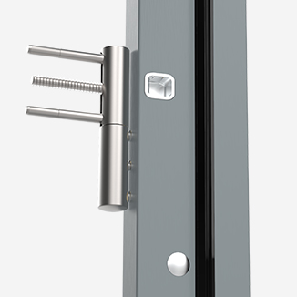 <p style="text-align: center;"><strong>3D hinge with caps</strong></p>
<p style="text-align: center;">Three-way adjustable caps matching the colour of the fittings.</p>

