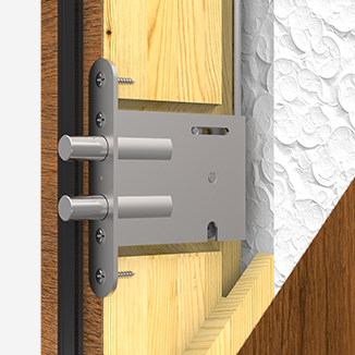 <p style="text-align: center;"><strong>Auxiliary lock</strong></p>
<p style="text-align: center;">Lower auxiliary lock with double bolt system controlled from the main lock. Available in RC3 package.<br />
(at extra charge)</p>
