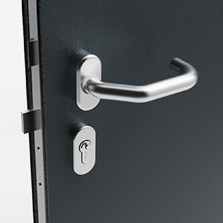 <p style="text-align: center;"><strong>K1 handle </strong></p>
<p style="text-align: center;">Modern design of stainless-steel handle with split escutcheon plate.</p>
