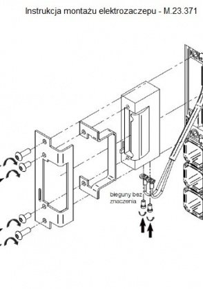 Assembly instructions for electric door strike – M.23.371